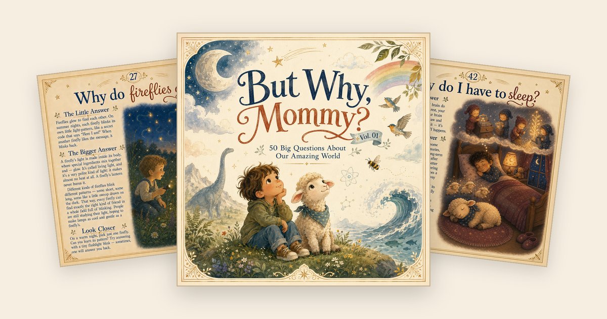 But Why, Mommy? — our first book