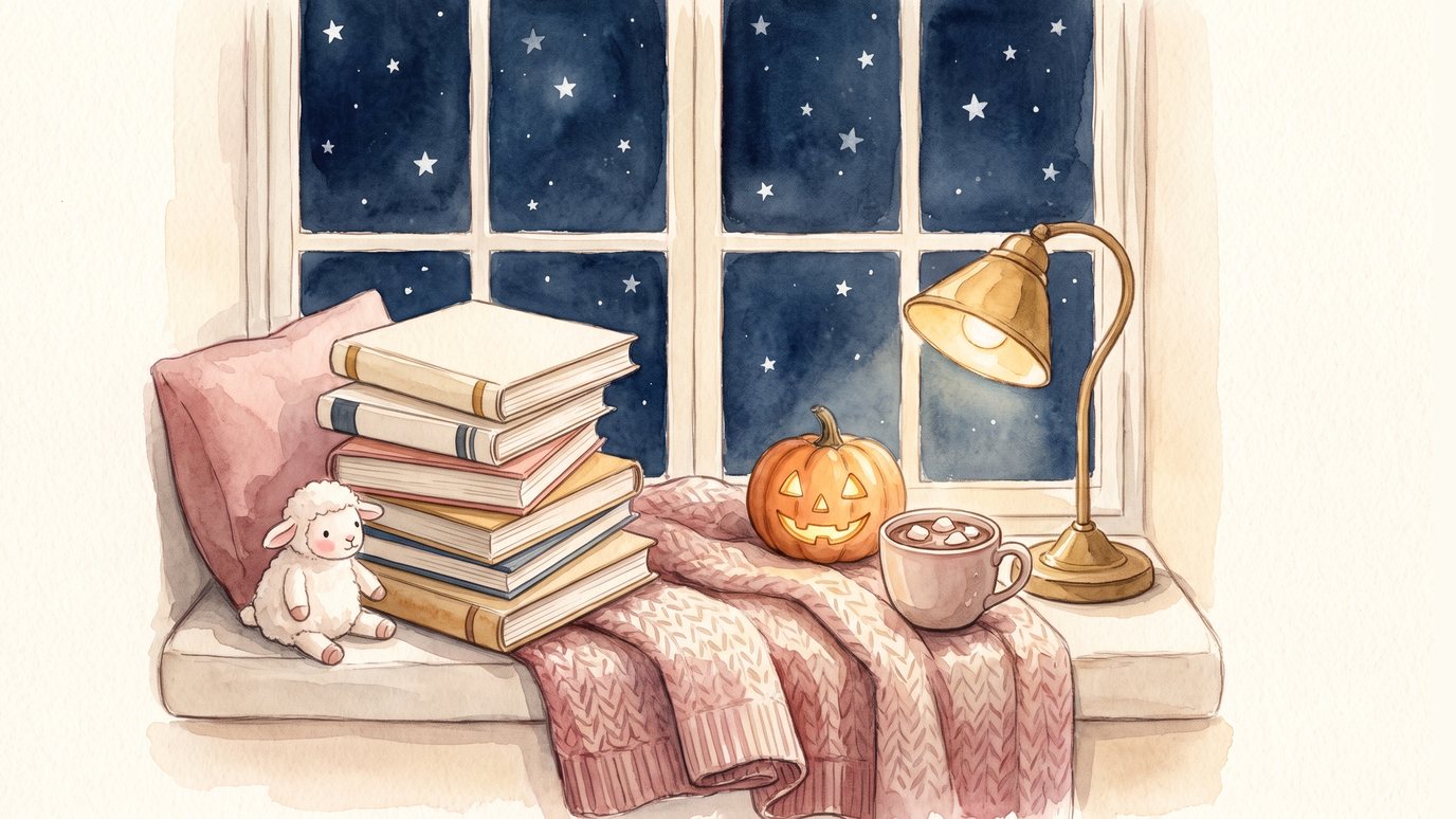 Thirteen Halloween books, from not scary to a little bit scary